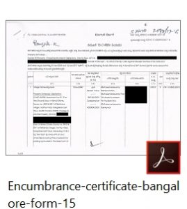 Image result for form 15 Encumbrance Certificate Format
