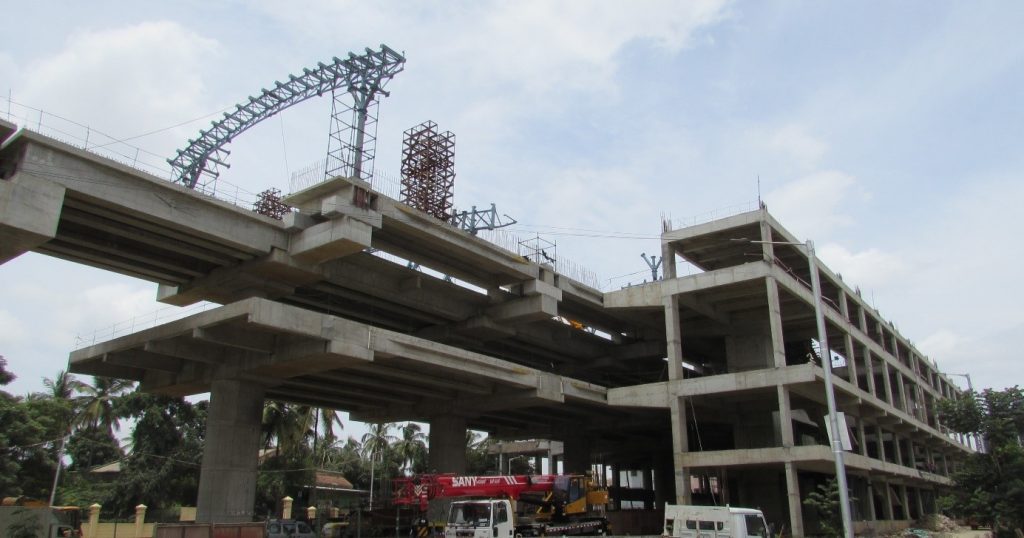 Upcoming Metro Station in Kanakapura Road